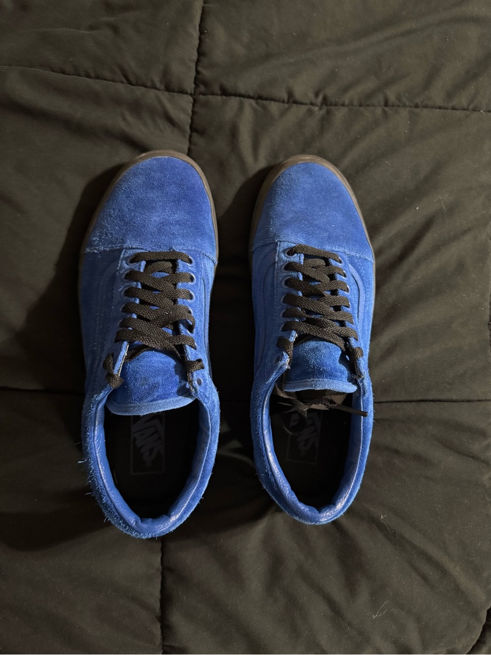 Blue suede vans